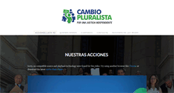 Desktop Screenshot of cambiopluralista.com